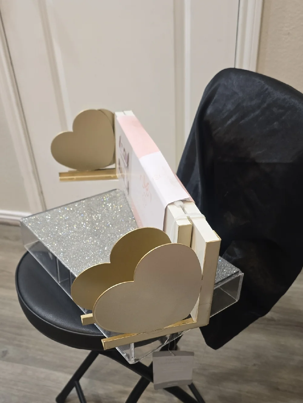 Nanette Lepore Set Of 2 Decorative Heart End Wall Shelves